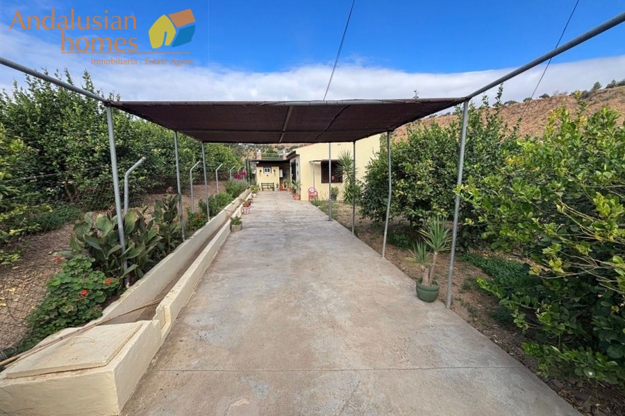 chalet for sale Álora, Las Mellizas property, country house Málaga, rural home for sale, finca Álora, house with pool Álora, property with well water, fruit trees property, peaceful rural retreat, fenced plot Álora, Andalusian countryside home, ready to move in chalet, Málaga real estate