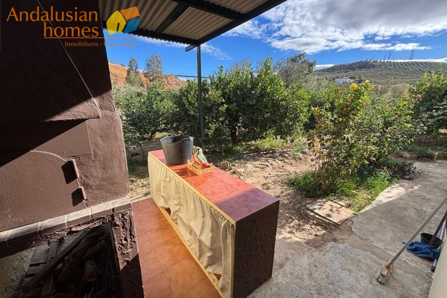chalet for sale Álora, Las Mellizas property, country house Málaga, rural home for sale, finca Álora, house with pool Álora, property with well water, fruit trees property, peaceful rural retreat, fenced plot Álora, Andalusian countryside home, ready to move in chalet, Málaga real estate