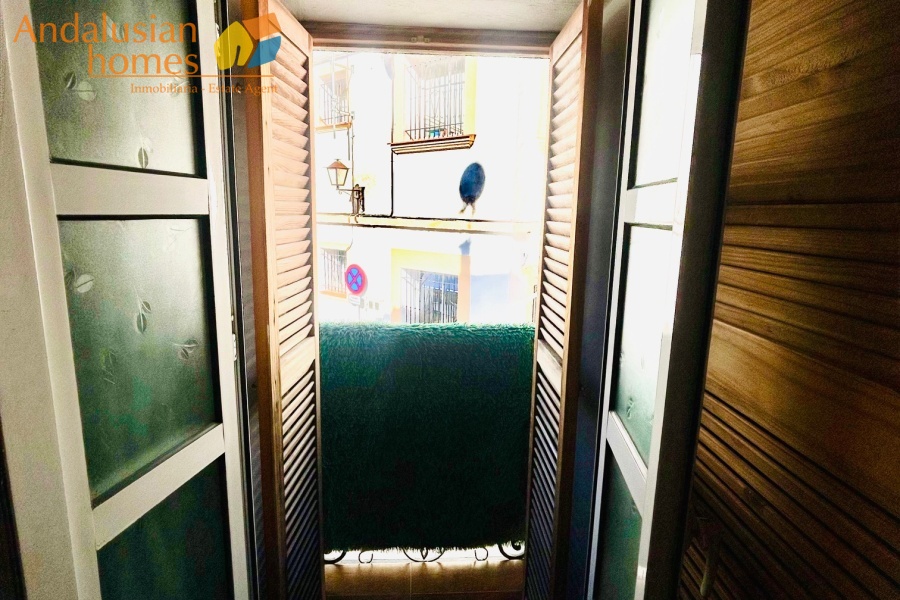 Balcony door for main bedroom street view