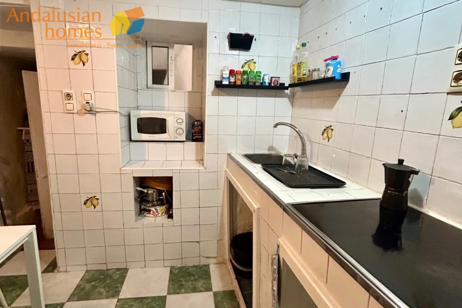 Kitchen with storage space