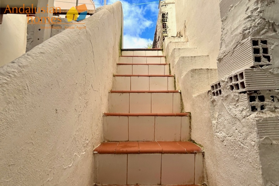 Stairs to roof terrace