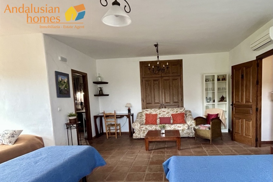 finca en venta Álora, casa rural Málaga, propiedad con olivos, finca con 60.000m2, casa con piscina Málaga, casa con apartamento independiente, casa de invitados, finca con 7 dormitorios, propiedad campo Andalucía, acceso A357 Málaga