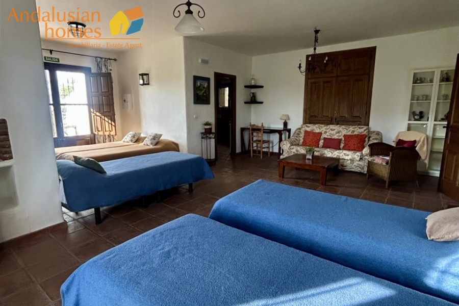 finca en venta Álora, casa rural Málaga, propiedad con olivos, finca con 60.000m2, casa con piscina Málaga, casa con apartamento independiente, casa de invitados, finca con 7 dormitorios, propiedad campo Andalucía, acceso A357 Málaga