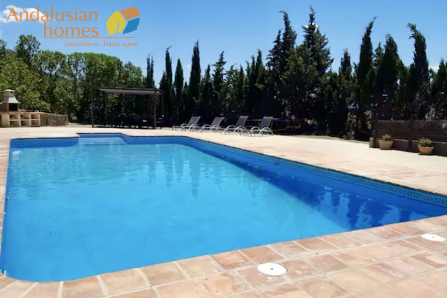 finca en venta Álora, casa rural Málaga, propiedad con olivos, finca con 60.000m2, casa con piscina Málaga, casa con apartamento independiente, casa de invitados, finca con 7 dormitorios, propiedad campo Andalucía, acceso A357 Málaga
